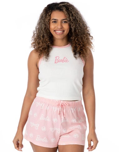 Barbie Pink Vest and Shorts Pyjama Set