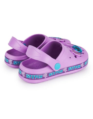 Disney Girls Purple Stitch Clogs (11-3 UK Child)