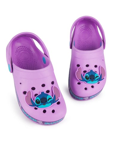 Disney Girls Purple Stitch Clogs (11-3 UK Child)