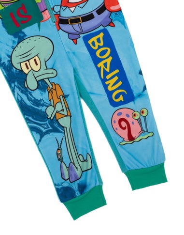 SpongeBob SquarePants Boys Blue Onesie (3-12 Years)