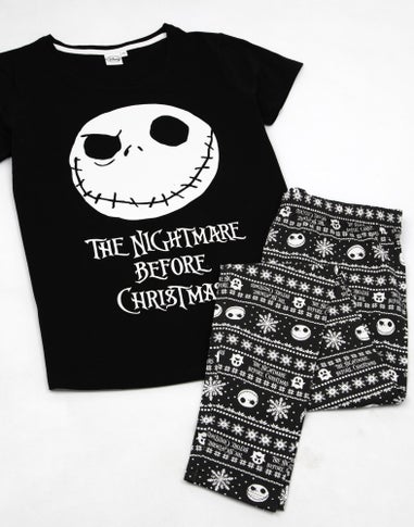 Disney The Nightmare Before Christmas Black Pyjama Set