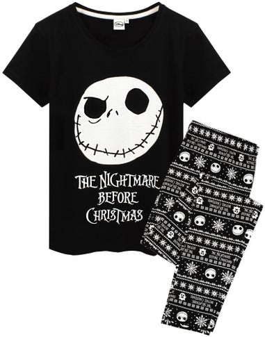 Disney The Nightmare Before Christmas Black Pyjama Set