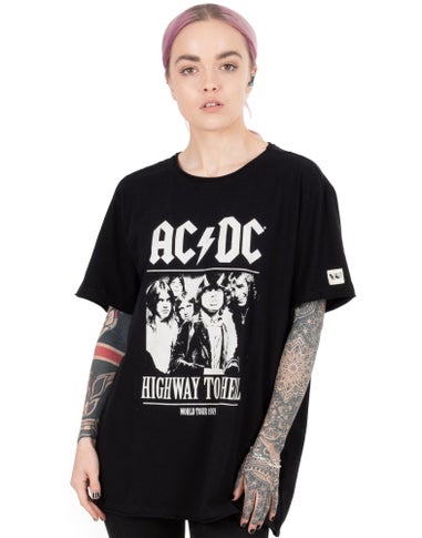 AC/DC Unisex Black Band Members T-Shirt