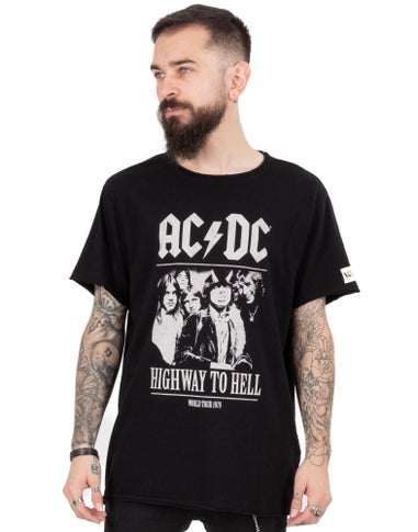 AC/DC Unisex Black Band Members T-Shirt