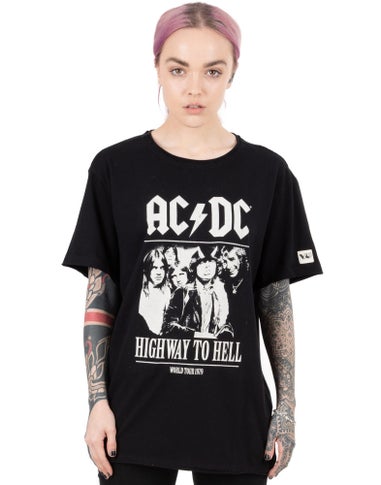 AC/DC Unisex Black Band Members T-Shirt