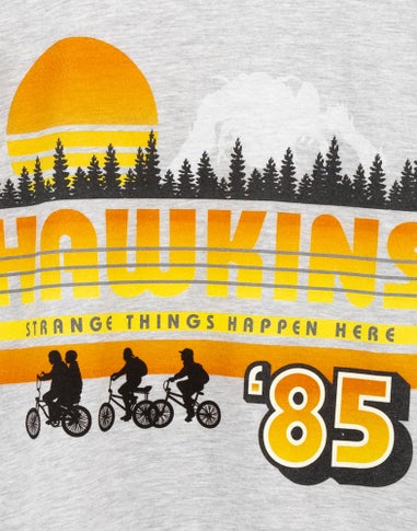 Stranger Things Mens Grey T-Shirt