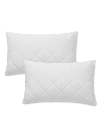 Bianca Fine Linens White Temperature Controlling Tencel Lyocell Pillow Protector Pair