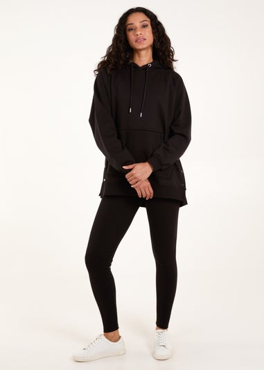 Blue Vanilla Black Side Popper Hoodie & Legging Set