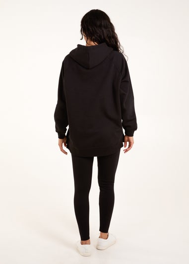 Blue Vanilla Black Side Popper Hoodie & Legging Set