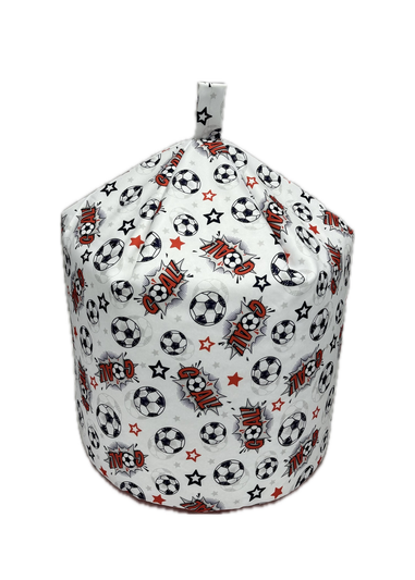 Kaikoo White Goal Print Beanbag