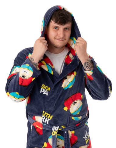 South Park Blue Cartman AOP Hooded Bathrobe