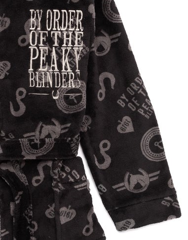 Peaky Blinders Black Icons Bathrobe