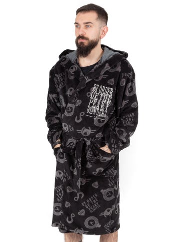 Peaky Blinders Black Icons Bathrobe