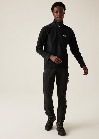 Regatta Black Kenger Half Zip Midweight Fleece