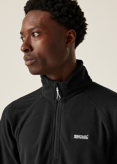 Regatta Black Kenger Half Zip Midweight Fleece