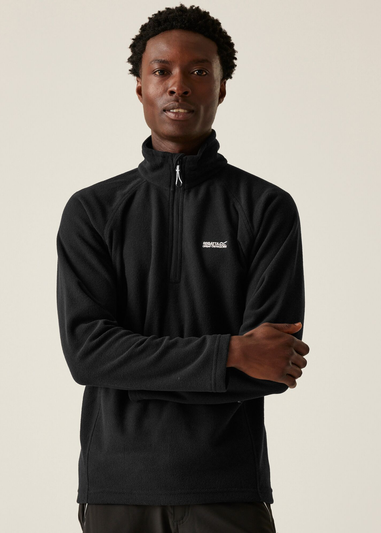 Regatta Black Kenger Half Zip Midweight Fleece