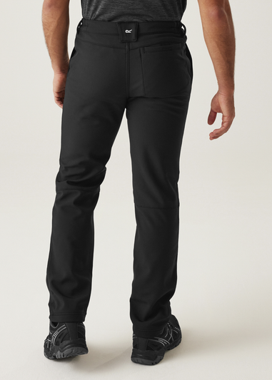 Regatta Black Fenton Softshell Walking Trousers