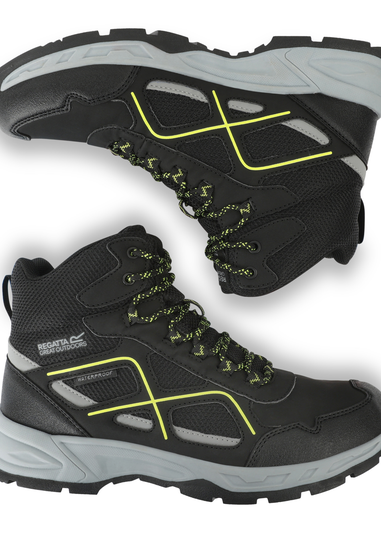 Regatta Black Lime Punch Vendeavour Walking Boots