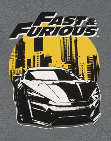 Fast And Furious Grey Logo T-Shirt