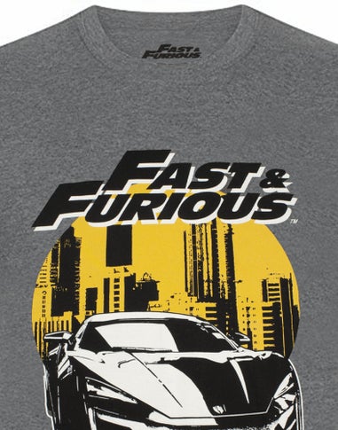 Fast And Furious Grey Logo T-Shirt