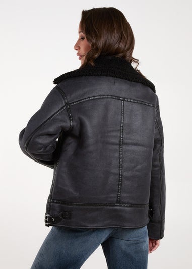 Blue Vanilla Black Classic Aviator Jacket