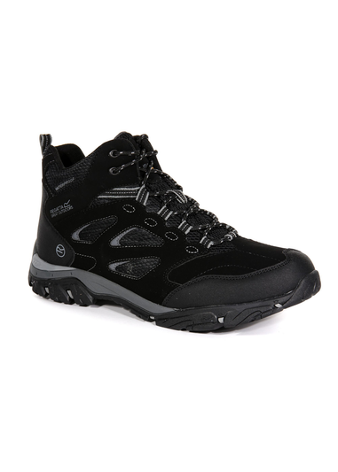 Regatta Black Granite  Holcombe Waterproof Mid Walking Boots