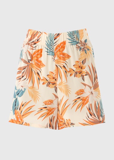 Multicolour Tropical Viscose Shorts