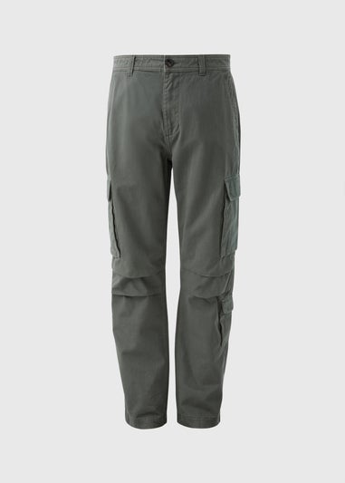 Grey Loose Cargo Trousers