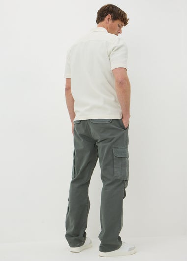 Grey Loose Cargo Trousers