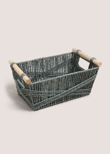 Grey Highland Cow Basket