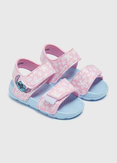 Disney Girls Blue Stitch Sandals (Younger 4-12)