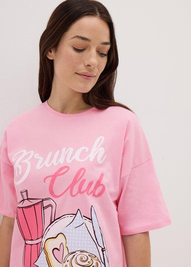 Pink Brunch Club Nightie