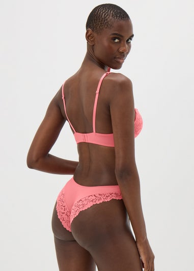 Coral Lace Brazilian Knickers
