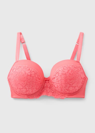 Coral DD+ Lace Detail Padded Bra