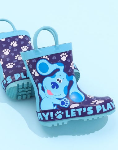 Blue's Clues & You! Boys Blue Let's Play Print Wellies (4 - 10 Younger)