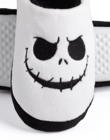 Disney White Jack Skellington Mule Slippers