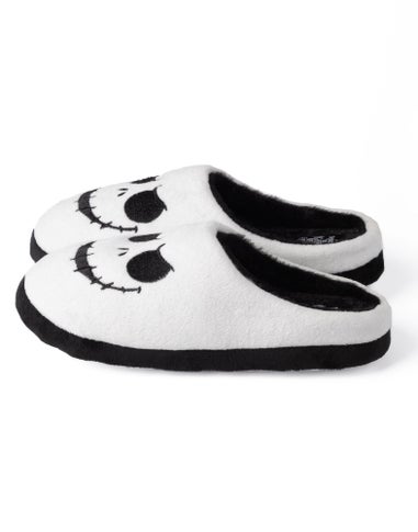 Disney White Jack Skellington Mule Slippers