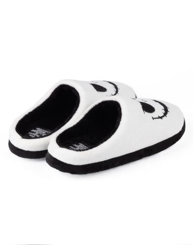 Disney White Jack Skellington Mule Slippers