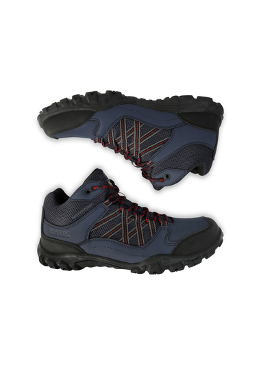 Regatta Navy Rio Red Edgepoint Waterproof Mid Walking Boots