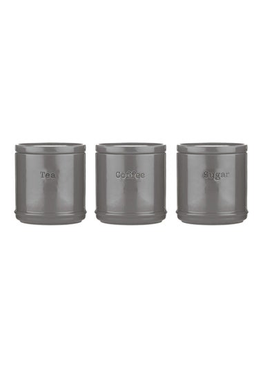 Price & Kensington Accents Tea, Coffee Sugar Set Charcoal