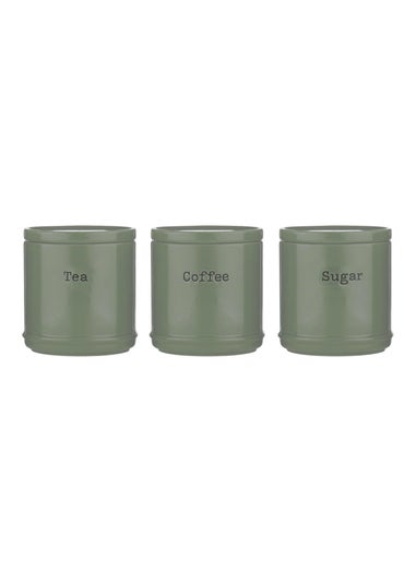 Price & Kensington Accents Tea, Coffee Sugar Set Sage Green