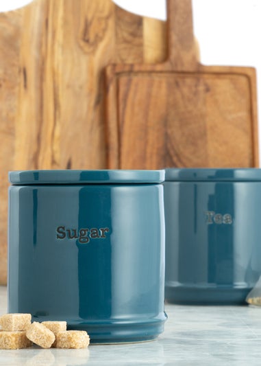 Price & Kensington Accents Tea, Coffee Sugar Set Teal