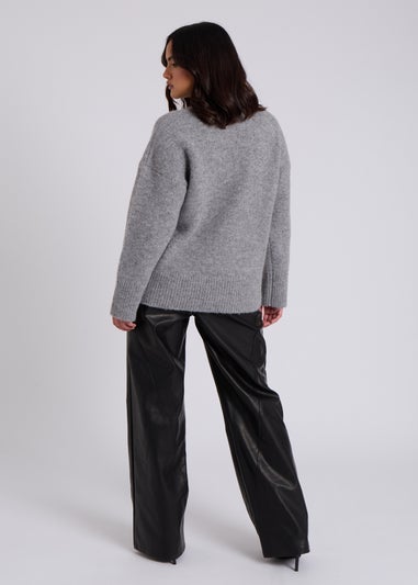 Urban Bliss Grey Wool Blend Jumper