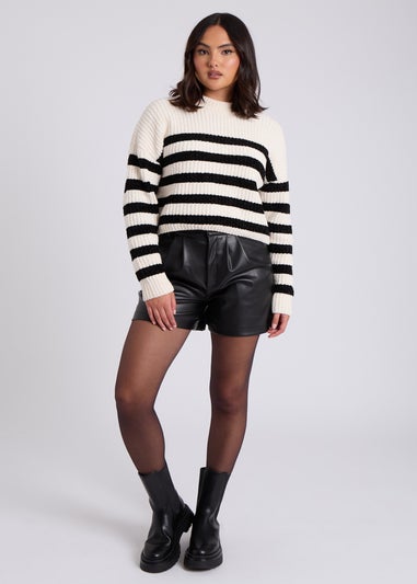 Urban Bliss Cream Striped Chenile Jumper