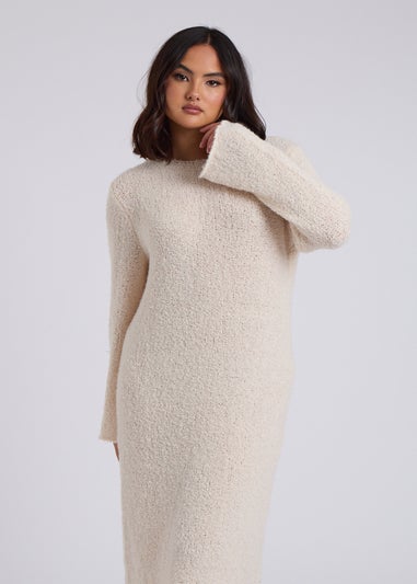 Urban Bliss Cream Boucle Maxi Dress