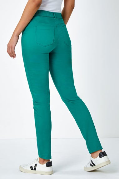 Roman Jade 31' Denim Stretch Elastic Waist Jegging