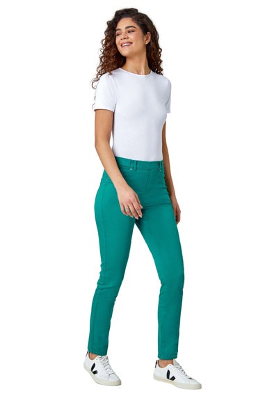 Roman Jade 31' Denim Stretch Elastic Waist Jegging