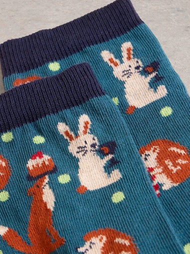 Socken mit Tiermotiv in Geschenkbox