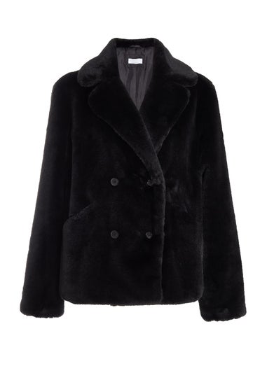 Quiz Black Faux Fur Jacket