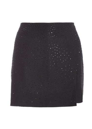 Quiz Black Embellished Skort